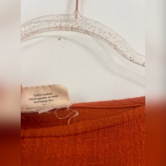 Curator Breezy Caftan Dress With Pockets in Tabasco Size XS - Picture 4 of 6